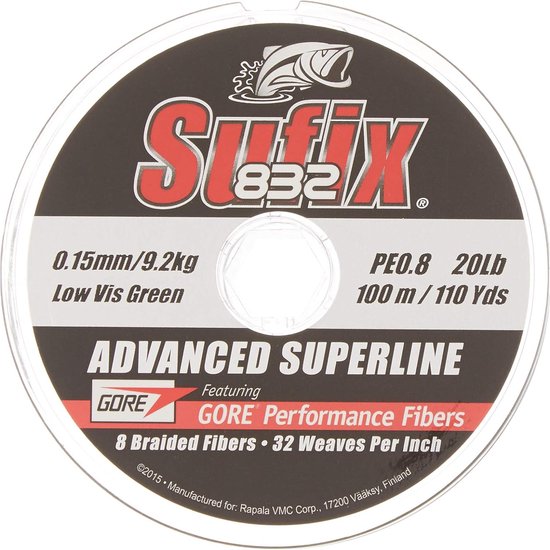Sufix 832 Advanced Superline - 250m - gevlochten lijn - 0.28mm van Merkloos — afbeelding 3