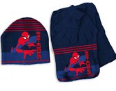 Spider-Man - Set muts, sjaal en handschoenen - Hero - ONE SIZE 3-6 jr - Acryl / Elastaan