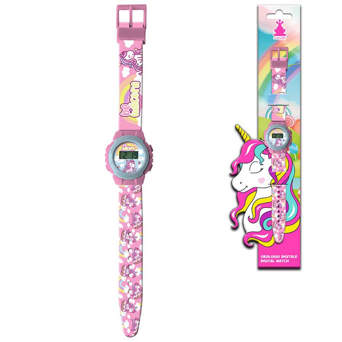 Unicorn - Digitaal Kinder Horloge - Rainbow - 22 cm