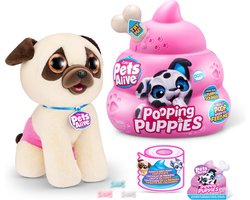 トイガン Popo ZURU - Pets Alive - Pooping Puppies - 27cm - Pugs | bol
