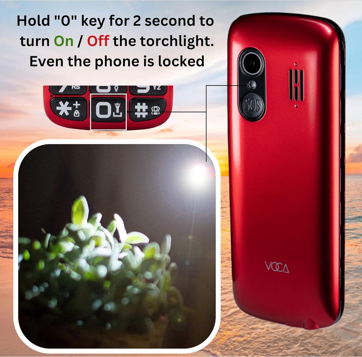 A775 Senior Red Charging Stand - - telefony, chytré hodinky a příslušenství