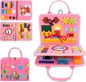 Sensorisch Speelgoed - Montessori Bezigheidsbord voor Kinderen van 1 tot 4 Jaar - Educatief Speelgoed voor Fijne Motoriek - Reisactiviteiten Verjaardag & kerstcadeau