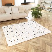Hakuna Matte Stijlvolle Speelmat Baby (1,8x1,2 m Confetti) - 6 XXL panelen van elk 60x60cm - 20% dikkere en zachtere puzzelmat baby - Niet-giftige, geurloze, gemakkelijk te onderhouden speelkleed baby - Plasticvrije verpakking