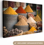 Bacs remplis d'herbes sur toile 2cm 140x90 cm - Tirage photo sur toile (Décoration murale salon / chambre)