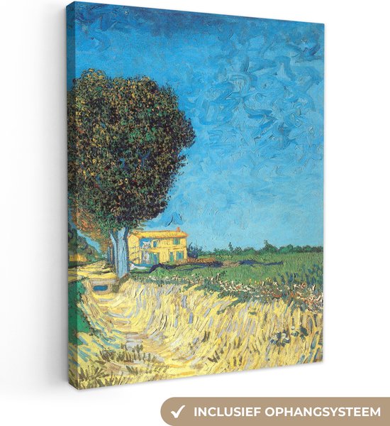 Canvas Schilderij De laan vlakbij Arles - Vincent van Gogh - 30x40 cm - Wanddecoratie