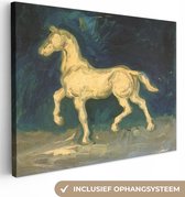 Canvas Schilderij Paard - Vincent van Gogh - 80x60 cm - Wanddecoratie