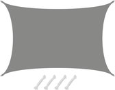 6x4 Zonnezeil Rechthoek Waterdicht Tuinzeil Schaduwdoek Patio Terras Balkon Tuinluifel Zonwering