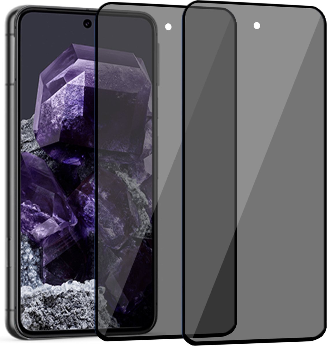 upscreen Privacy Schermbeschermer voor Google Pixel 8 (case-friendly) - Screen Protector Anti-Spy, Antikras, Anti-Vingerafdruk