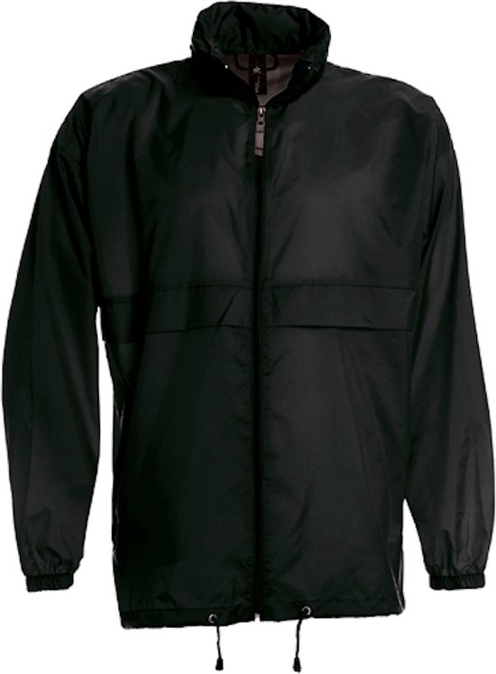 Windjas 'Sirocco Men Windbreaker' B&C Collectie maat 3XL Zwart