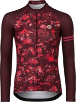 AGU Abstract Flower Fietsshirt Lange Mouwen Essential Dames - Red - XL