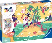 Ravensburger puzzel Puzzle & Play Piraten - Legpuzzel - 2x24 stukjes