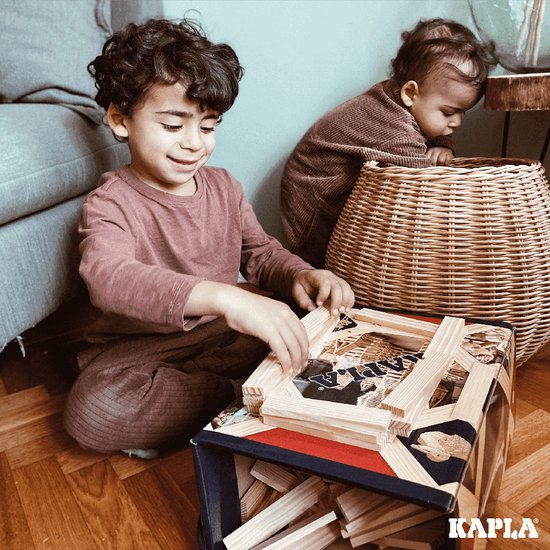 KAPLA - KAPLA Blank - Constructiespeelgoed - 200 grenenhouten plankjes