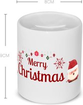 Akyol - kerst mok merry christmas kerstman Spaarpot - Kerstmis - kerst beker - winter mok - kerst mokken - christmas mug - kerst cadeau - 350 ML inhoud