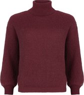 Ydence - Sweater Karlijn - Wine Red - maat M