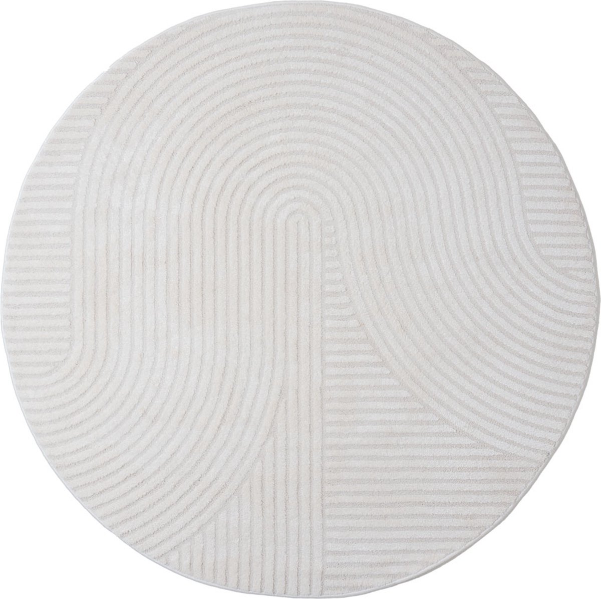 Veer Carpets Vloerkleed Ella Cream Rond ø160 cm