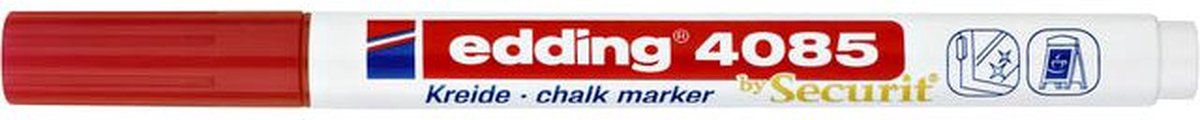 Krijtstift edding by Securit 4085 rond 1-2mm rood | Omdoos a 10 stuk | 10 stuks
