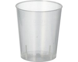 Borrelglazen herbruikbaar, PP 2cl Ø 3,7 x 4,2 cm transparant (100 stuks) onbreekbaar