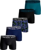 Bol.com Björn Borg Cotton Stretch boxers - heren boxers normale lengte (5-pack) - multicolor - Maat: XL aanbieding