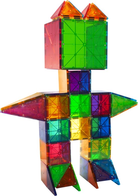 Magna Tiles - 100 stuks Clear Colors - Constructiespeelgoed