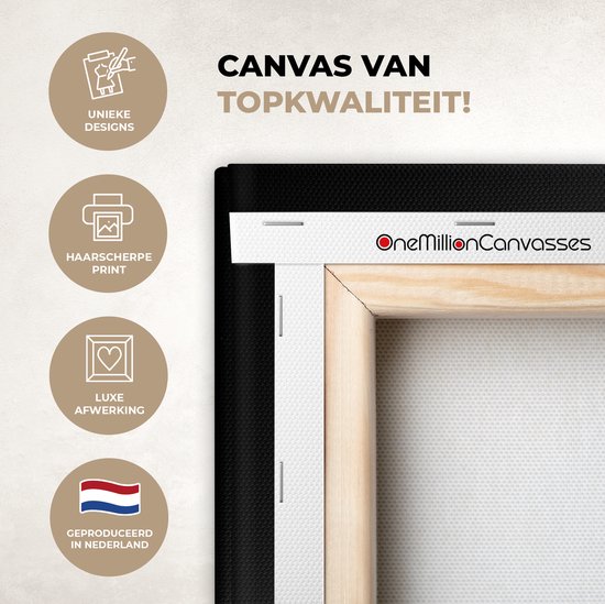 Tableau Mouton - Animaux de la ferme - Zwart - 40x80 cm - Décoration murale