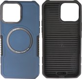 iPhone 15 Pro Max MagSafe Hoesje - Shockproof Back Cover - Navy