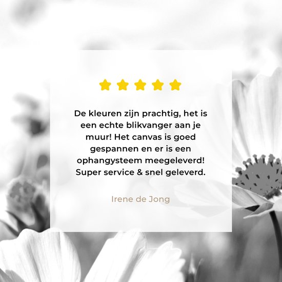 Canvas Schilderij Bloemen - Wei - Paars - Gras - Wit - Wolken - Blauw - 20x30 cm - Wanddecoratie