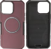 iPhone 15 Pro Max MagSafe Hoesje - Shockproof Back Cover - Bordeaux Rood