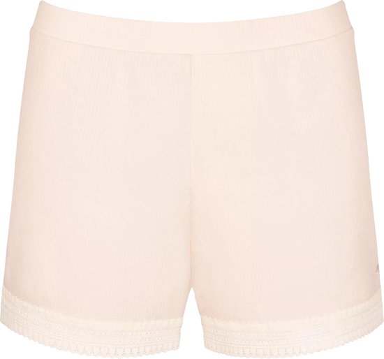 Sloggi Women GO Ribbed Short (1-pack) - dames boxer - beige - Maat: S