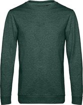 2-Pack Sweater 'French Terry' B&C Collectie maat XS Heather Dark Green
