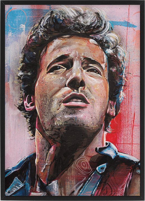 Bruce Springsteen print 30,6x43 cm (A3) *ingelijst & gesigneerd