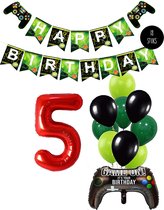 Ballon numéro 5 , Thema d'anniversaire du jeu vidéo, décorations de fête d'anniversaire pour les joueurs de Snoes