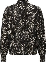 Jacqueline de Yong Blouse Jdycamille L/s Shirt Wvn 15290219 Black/tapioca Dames Maat - XL