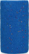 Excellent Bandage Animal - Bandage pour animaux - Autocollant - Élastique - 10 cm x 2,3-4,5 m - Glitter - Blauw