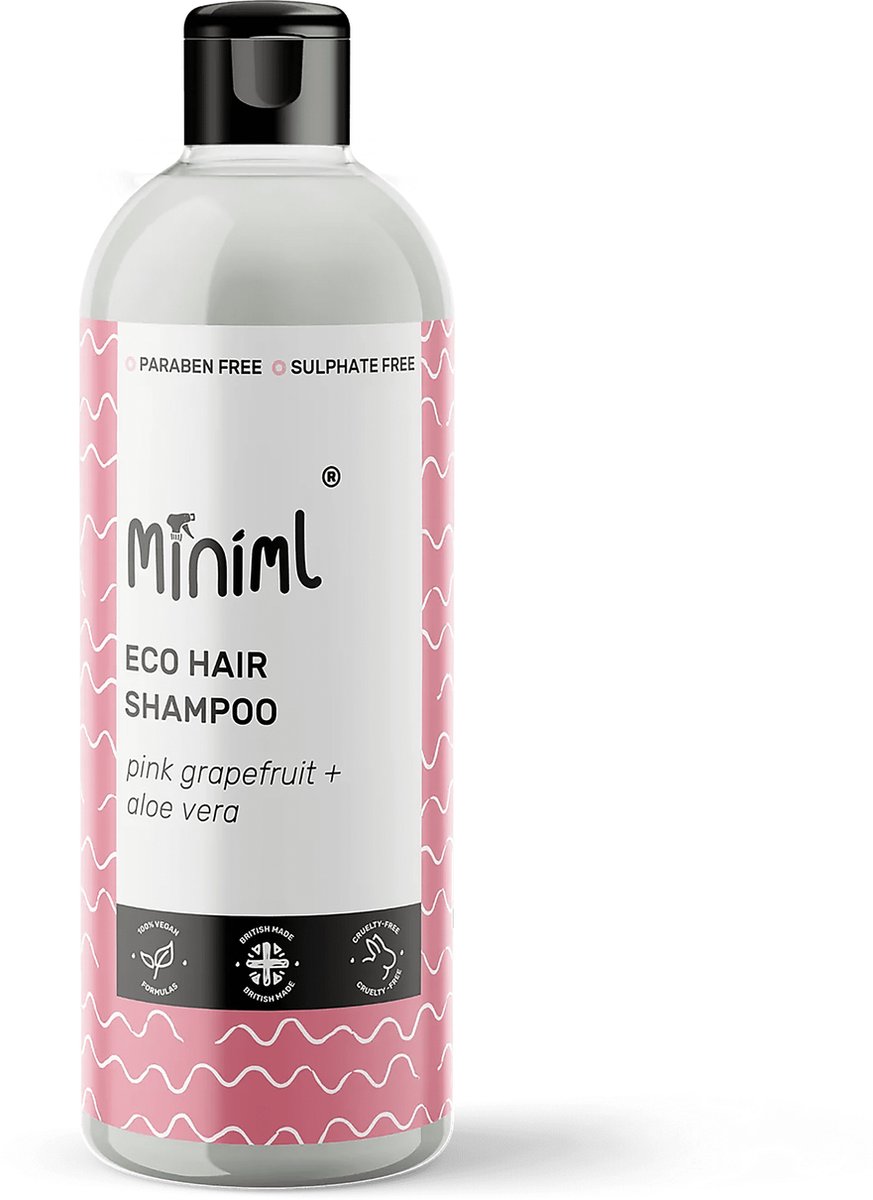 Miniml Haar Shampoo Roze Grapefruit en Aloe Vera - 500ML