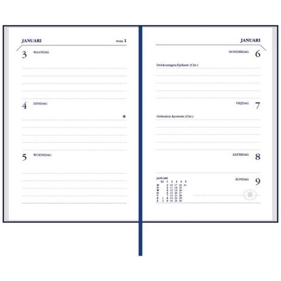 Ryam Zakagenda 2025 UNIC ROOD Met Harde Kaft (7.5cm x 11cm) bol