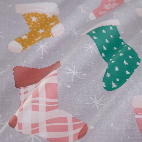 3 Stks Ultra Zachte Dekbedovertrek, Rood Vrolijk Kerstfeest Leuke Patroon Beddengoed Set Voor Kinderen Tiener Jongens En Meisjes, 1 Trooster Cover Met 2 Kussenslopen, Ritssluiting & 4 Hoekbanden