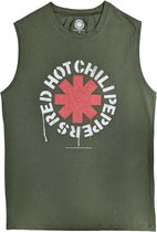 Red Hot Chili Peppers - Stencil Tanktop - XL - Groen