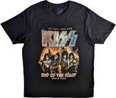 Kiss - T-shirt Homme End Of The Road Final Tour - 2XL - Zwart