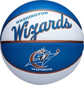 Wilson Team Retro Washington Wizards Mini Ball WTB3200XBWAS, Unisex, Wit, basketbal, maat: 3