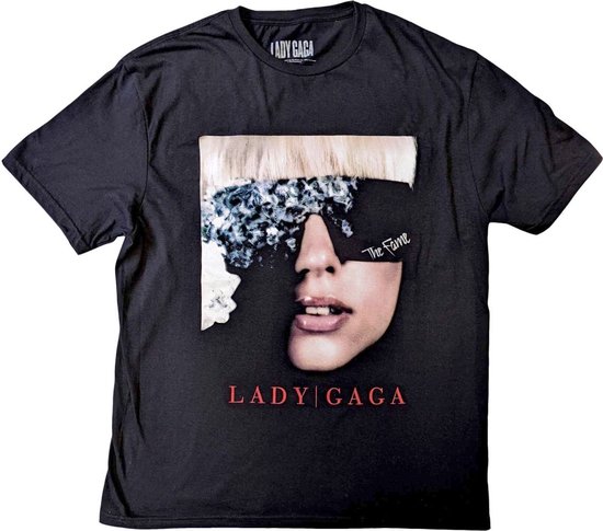 Lady Gaga - The Fame Photo Heren T-shirt - M - Zwart