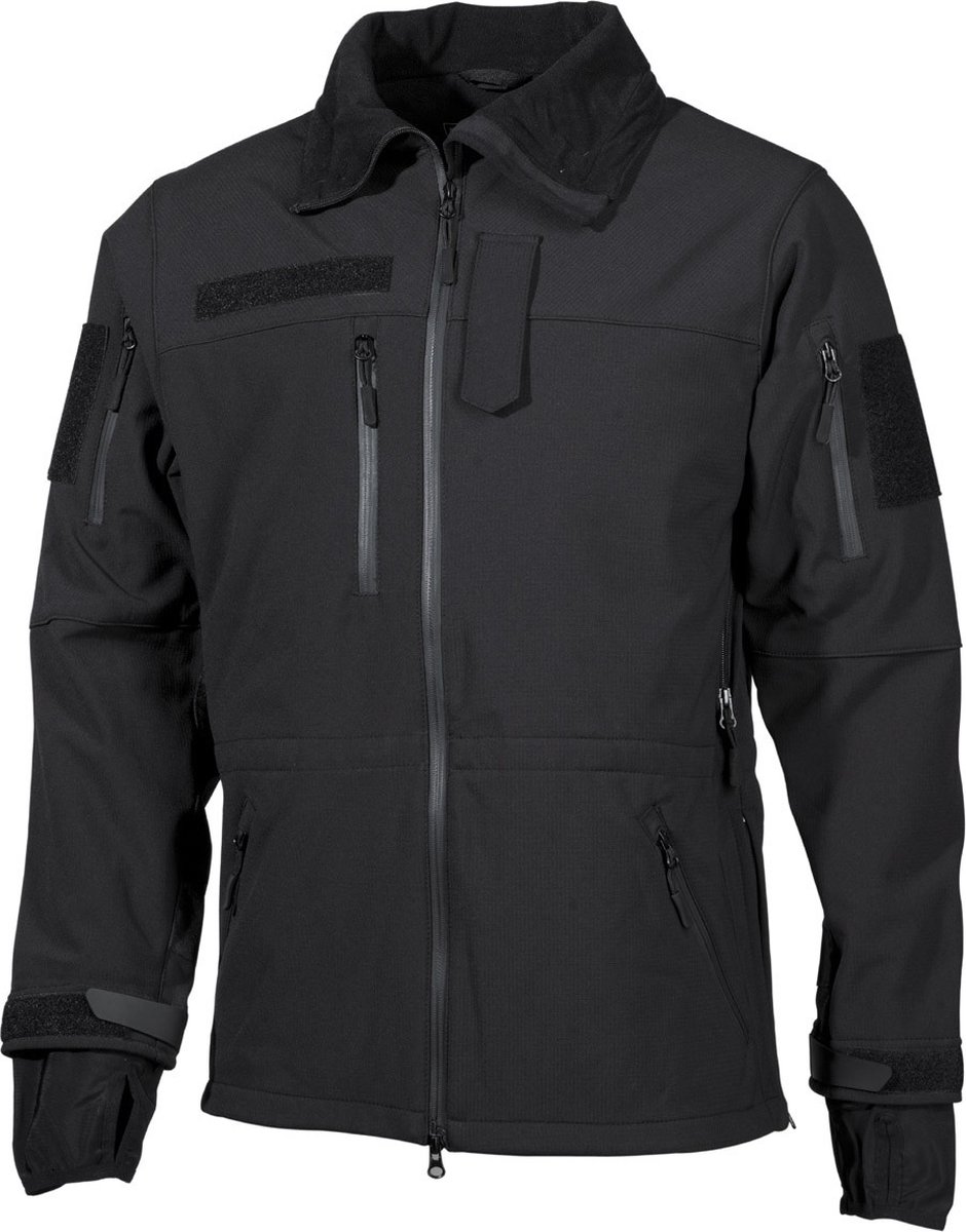 MFH Professional Softshelljas “High Defense” Zwart