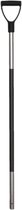 Vplast Mestvork steel - Losse stok met handvat - Rubberen grip - Aluminium - 115 cm - Zwart