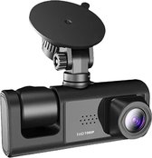 Dashcam Met Nachtzicht - 2'' IPS Scherm - 3 Camera's - 1080p