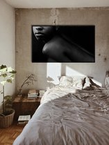 Wandkraft x Essamba Art - Noir Six - 118x70 cm - Forex ingelijst in zwarte lijst.