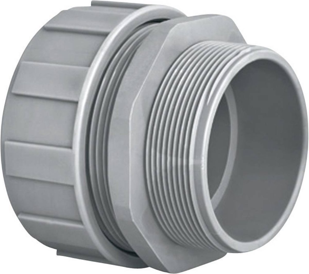 HellermannTyton 166-40702 PSR16-S-M16 Slangbevestiging Grijs M16 12.60 mm Recht 1 stuk(s)