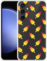 Cazy Hoesje geschikt voor Samsung Galaxy S23 FE Raketjes