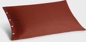 Yumeko kussensloop velvet flanel fluweel rood 50x70 - Biologisch & ecologisch - 1 stuk