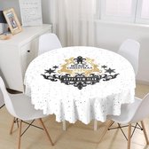 Rond Velvet Tafelkleed Ø140cm - Kerst keukendecoratie - Tafelkleden - Tafellaken - Merry Christmas
