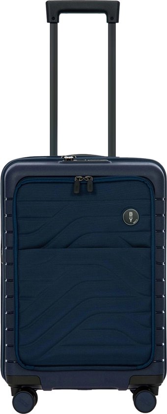 Bric's Ulisse Cabin Trolley 55 Expandable Pocket ocean blue