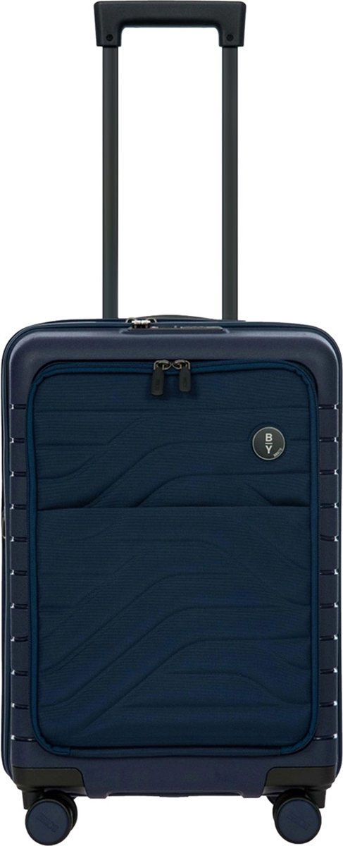 BRIC'S met laptopvak Ulisse Cabin Trolley Expandable 39 L Ocean Blue Donkerblauw 55cm